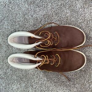 Brown Timberland ankle boots size 6.5